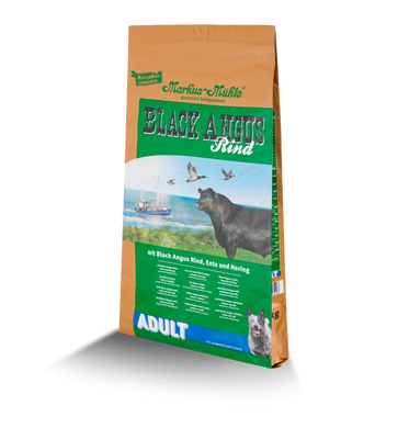 Сухой суперпремиум корм для взрослых собак Markus-Muhle Black Angus Adult с говядиной, 15 кг, Упаковка производителя, Сухой корм, Заводская