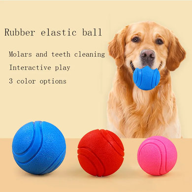 Жувальний м'яч для собак TPR Bouncy Pet Ball, Червоний, Medium