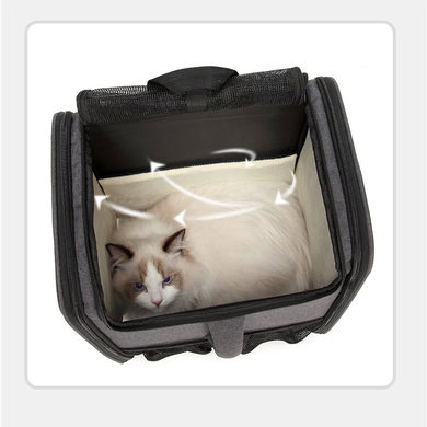 Сумка-рюкзак для домашних животных Voyager Pet LVT24013, серый
