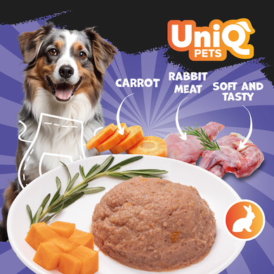 Консервы для собак UNIQ PETS DOG WET FOOD ROYAL RABBIT с кроликом, 375 г