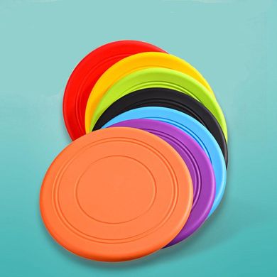Силиконовая летающая тарелка-фризби для собак Soft Silicone Dog Flying Disc, 1 шт., Салатовый, 1 шт.