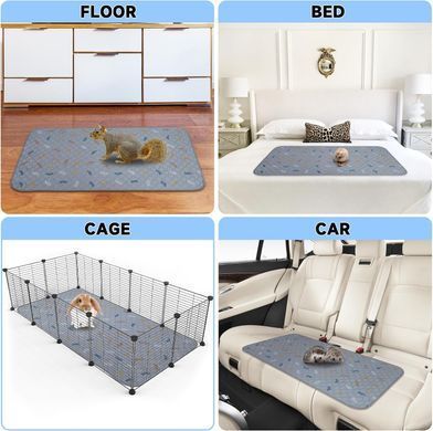 Многоразовая пеленка Derby Washable Reusable Dog Pee Pad PM001 Grey, 100х155 см