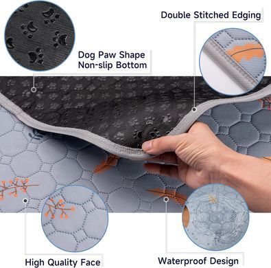 Многоразовая пеленка Derby Washable Reusable Dog Pee Pad PM001 Grey, 100х155 см