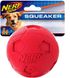 Мячик для собак с пищалкой Nerf Dog Soccer Squeak Ball, Красный, Large, 1 шт.
