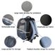 Переноска-рюкзак для домашних животных SENFUL 2-in-1 Deluxe Pet Backpack, Тёмно-серый, 30х22х42 см