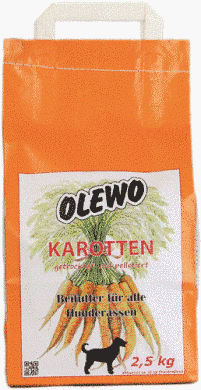 Натуральная кормовая добавка Olewo Морковь для собак, 2,5 кг
