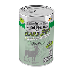Консерви для собак Landfleisch B.A.R.F.2GO 100% Wild (з м'ясом дичини), 400 г