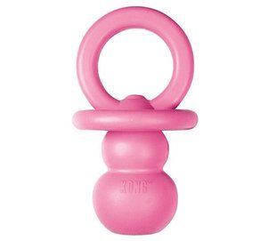 Игрушка-соска для щенков KONG Binkie, Розовый, Medium