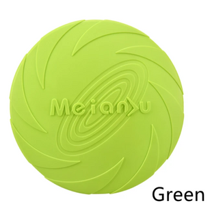 Літаюча тарілка-фрізбі для собак TPR Dog Frisbee, 1 шт., Салатовый, Small, 1 шт.