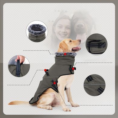 Водонепроницаемое пальто для собак Wan Talk Pink Dog Jacket, 71 см, 82 см, 62 см, 3XL