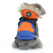 Зимовий жилет для собак з капюшоном та хутром Derby Blue/Orange, 24 см, 34 см, 24 см, S