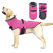 Водонепроницаемое пальто для собак Wan Talk Pink Dog Jacket, 71 см, 82 см, 62 см, 3XL
