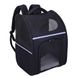 Переноска-рюкзак для домашних животных SENFUL 2-in-1 Deluxe Pet Backpack, Черный, 30х22х42 см