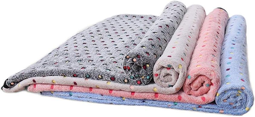 Теплий м'який плед для домашніх тварин Люпосанчик Coral velvet, Рожевий, 100х160 см