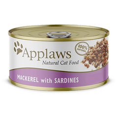 Консерви для котів Applaws Mackerel & Sardine зі скумбрією та сардиною, 156 г