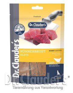 Лакомство для собак Dr.Clauder's Chicken Breast Filet с курицей, курица, 80 г