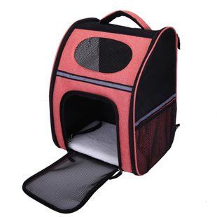 Рюкзак для домашних животных SENFUL 2-in-1 Deluxe Pet Backpack SBC5215, Розовый, 30х22х42 см