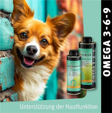 LUPO OMEGA 369 Premium добавка для шкіри, шерсті та імунної системи для собак і котів, 250 мл, Олія