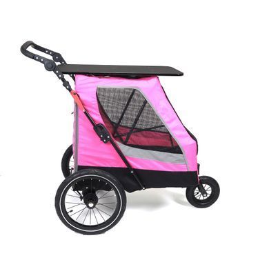 Коляска для домашних животных (до 35 кг) Bestopet (Люпосанчик) BS-RL-02 Pink со съемным столиком для груминга