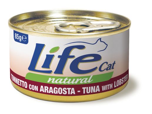 Консерва для котов LifeNatural Тунец с омарами (tuna with lobster), 85 г, 85 г