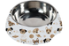 Меламиновая миска с чашей из нержавеющей стали Derby AH005 Dogs, S, 150 мл, 10.5x14x4 см