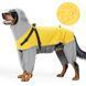 Дождевик для собак Wan Talk Dog Yellow Raincoat с капюшоном, 66 см, 80-93 см, 3XL