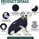 Попона для відновлення собак Wan Talk Recovery Suit, Dark Blue Stripe, 25 см, 33-40 см, 27 см, XS