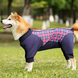 Комбінезон/попона для собак DoubleWin Recovery Suit Plaid Red, 38 см, 60 см, XS