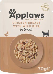 Влажный корм для котов Applaws Chicken with Wild Rice in Broth, 70 г