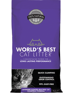 Наполнитель для кошачьего туалета World's Best Cat Litter - Multiple Cat Lavender-Scented, 3,18 кг