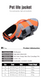 Спасательный жилет для собак Derby Reflective Dog Life Jacket, 28-33 см, 26-31 см, S