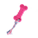Жевательная игрушка-косточка с канатом для собак Derby Bone Shaped Dog Chew Toy, Розовый