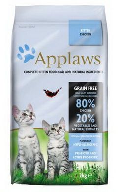 Applaws Kitten беззерновий корм для кошенят + пробіотик, 2 кг, Упаковка виробника