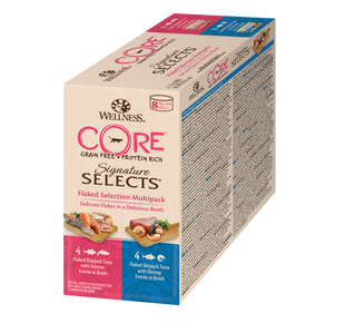 Набор консерв для котов Wellness CORE Signature Selects Flaked Selection Multipack, 8х79 г