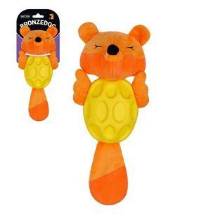 Игрушка для Собак BronzeDog Jumble Мягкая Звуковая Лиса 27 см оранжевая