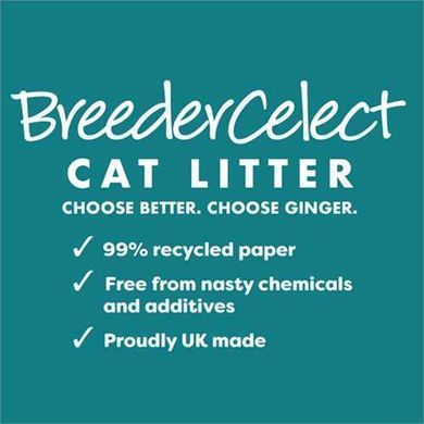 Наполнитель для кошачьего туалета BreederCelect из переработанной бумаги, 30 л