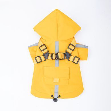 Світловідбивний дощовик для собак Derby R57 Yellow, 22 см, 40 см, 27,5 см, S