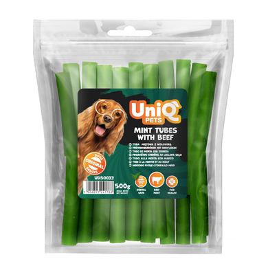 Лакомство для собак UniQ PETS Мятные палочки с говядиной, говядина, 500 г