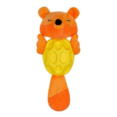 Іграшка для Собак BronzeDog Jumble М'яка Звукова Лиса 27 см помаранчева