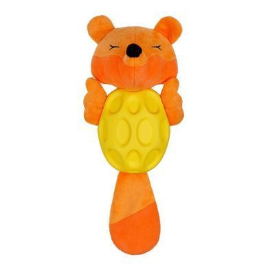 Іграшка для Собак BronzeDog Jumble М'яка Звукова Лиса 27 см помаранчева