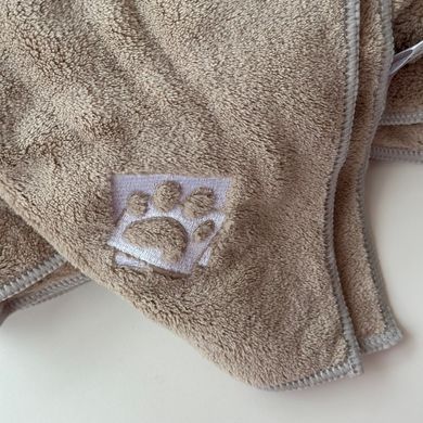 Рушник для собак Fovis з преміум мікрофібри, Теплий пісок, 90х140 см