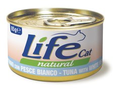 Консерва для котів LifeNatural Тунець з білою рибою (tuna with white fish), 85 г, 85 г