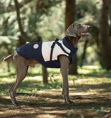 Зимова куртка для собак V.PET.B.R. Luxury Dog Jacket C519 Black&Cream, 38,5 см, 59 см, 37 см, 2XL