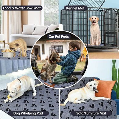 Багаторазова пелюшка Derby Washable Reusable Dog Pee Pad PM003, Grey, 100х155 см