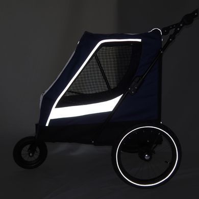 Коляска для домашних животных (до 35 кг) Bestopet (Люпосанчик) BS-RL-02 Dark Blue со съемным столиком для груминга