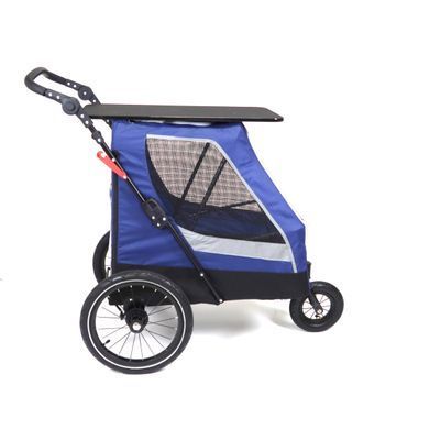 Коляска для домашних животных (до 35 кг) Bestopet (Люпосанчик) BS-RL-02 Dark Blue со съемным столиком для груминга