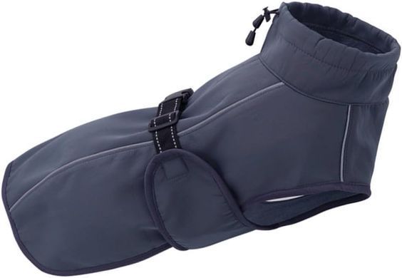 Светоотражающее теплое пальто для собак Derby DJ64 Grey, 41 см, 64-72 см, 51 см, S