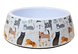 Меламиновая миска для котов Derby AH002 Funny Cats, S, 200 мл, 11.5x14x4.5 см