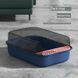 Туалет для котов Derby Plastic Cat Litter Box Iceland Blue, Темно-синий, 50,5х34,5х18,5 см