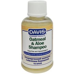 Гипоаллергенный шампунь Davis Oatmeal & Aloe для собак и котов, 50 мл